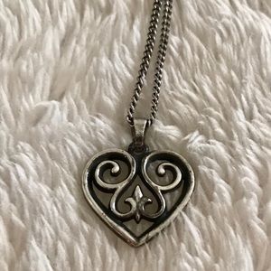 James Avery French Heart Pendant and Chain